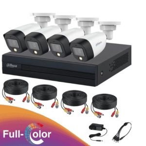 Kit de 4 Camaras Full Collor de 2 Mpx con instalación
